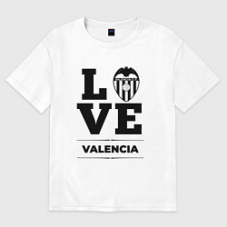 Футболка оверсайз мужская Valencia Love Классика, цвет: белый