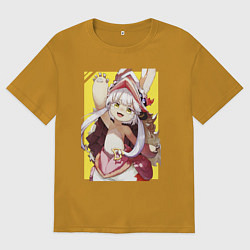 Футболка оверсайз мужская Nanachi made in abyss, цвет: горчичный