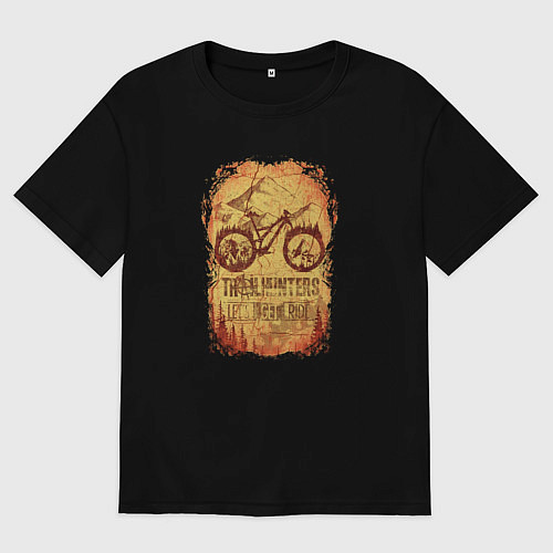 Мужская футболка оверсайз Olschool trailriders / Черный – фото 1