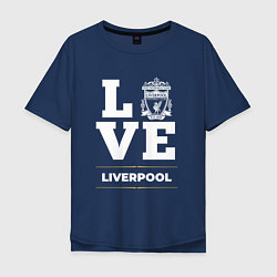 Футболка оверсайз мужская Liverpool Love Classic, цвет: тёмно-синий