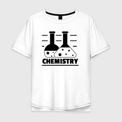Футболка оверсайз мужская CHEMISTRY химия, цвет: белый