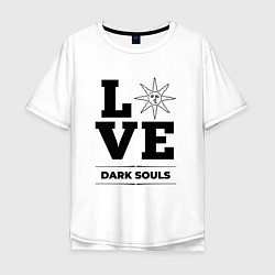 Футболка оверсайз мужская Dark Souls Love Classic, цвет: белый