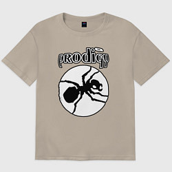 Футболка оверсайз мужская The prodigy ant, цвет: миндальный
