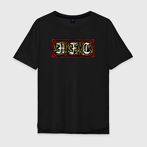 Мужская футболка оверсайз HFC HELLFIRE CLUB / Черный – фото 1