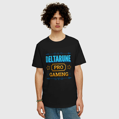 Мужская футболка оверсайз Игра Deltarune PRO Gaming / Черный – фото 3