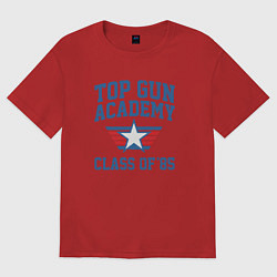 Футболка оверсайз мужская TOP GUN Academy Class of 85, цвет: красный