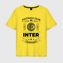 Мужская футболка оверсайз Inter: Football Club Number 1 Legendary