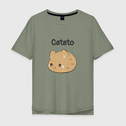 Футболка оверсайз мужская Catato cotton, цвет: авокадо