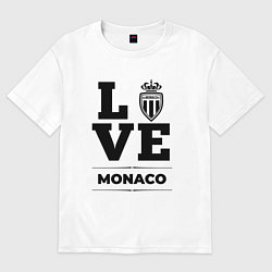 Футболка оверсайз мужская Monaco Love Классика, цвет: белый