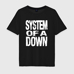 Мужская футболка оверсайз System of a Down логотип