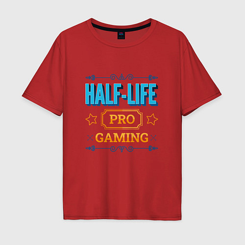 Мужская футболка оверсайз Игра Half-Life PRO Gaming / Красный – фото 1