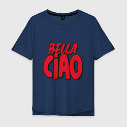 Футболка оверсайз мужская Bella Ciao LCDP, цвет: тёмно-синий