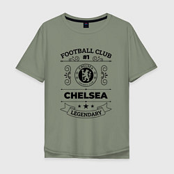 Футболка оверсайз мужская Chelsea: Football Club Number 1 Legendary, цвет: авокадо