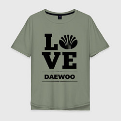 Футболка оверсайз мужская Daewoo Love Classic, цвет: авокадо