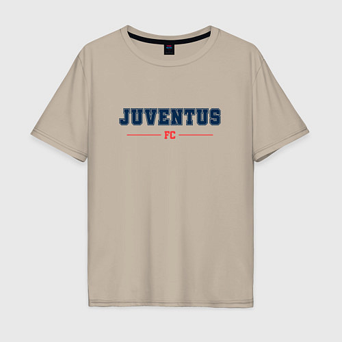 Мужская футболка оверсайз Juventus FC Classic / Миндальный – фото 1