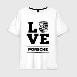 Мужская футболка оверсайз Porsche Love Classic