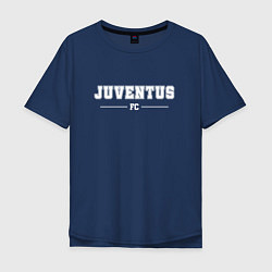Футболка оверсайз мужская Juventus Football Club Классика, цвет: тёмно-синий