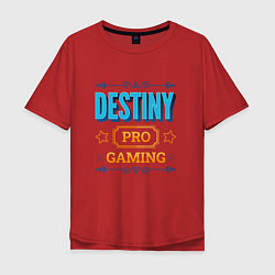 Футболка оверсайз мужская Игра Destiny PRO Gaming, цвет: красный