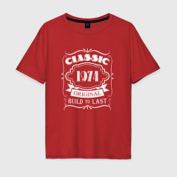 Футболка оверсайз мужская 1974 Classic, цвет: красный