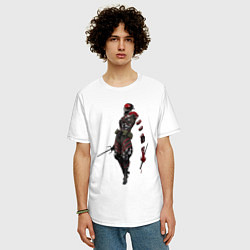 Футболка оверсайз мужская Monsoon 976-AZQEE, цвет: белый — фото 2