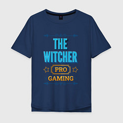 Футболка оверсайз мужская Игра The Witcher PRO Gaming, цвет: тёмно-синий