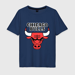 Мужская футболка оверсайз Chicago Bulls