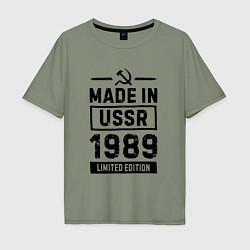 Мужская футболка оверсайз Made In USSR 1989 Limited Edition