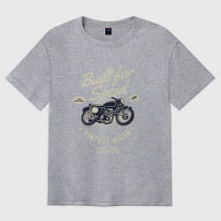 Футболка оверсайз мужская Vintage Moto, цвет: меланж