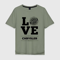 Футболка оверсайз мужская Chrysler Love Classic, цвет: авокадо