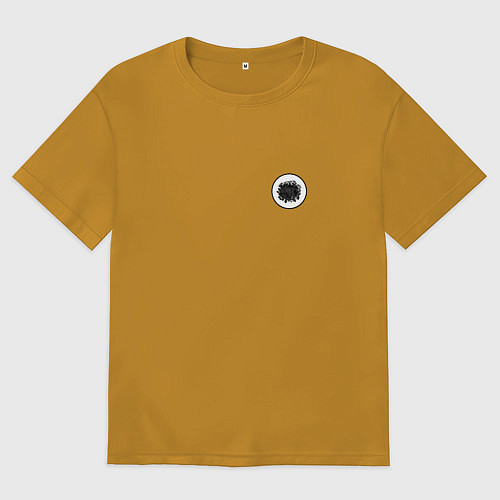 Мужская футболка оверсайз Не ходи за мной, я сам заблудился / Горчичный – фото 1