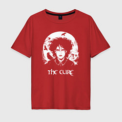 Футболка оверсайз мужская The Cure арт Роберт Смит, цвет: красный