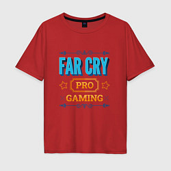 Футболка оверсайз мужская Игра Far Cry pro gaming, цвет: красный