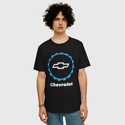 Футболка оверсайз мужская Chevrolet в стиле Top Gear, цвет: черный — фото 2