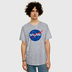 Футболка оверсайз мужская SALAM, цвет: меланж — фото 2