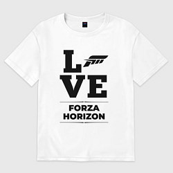 Футболка оверсайз мужская Forza Horizon love classic, цвет: белый