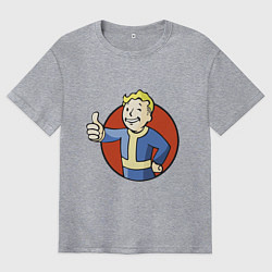 Футболка оверсайз мужская Vault boy like, цвет: меланж