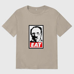 Футболка оверсайз мужская Молчание ягнят, цвет: миндальный