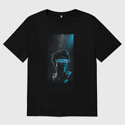 Футболка оверсайз мужская Ахилес программ, цвет: черный