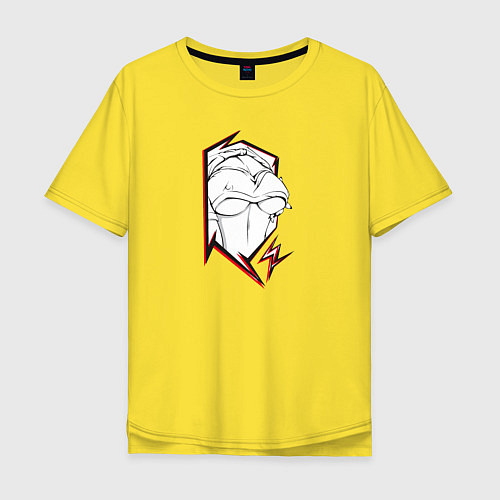 Мужская футболка оверсайз Boobs / Желтый – фото 1