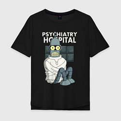 Футболка оверсайз мужская Bender - hospital, цвет: черный