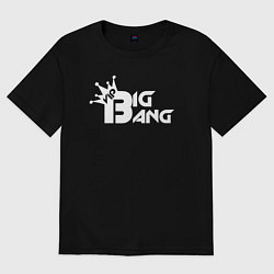 Футболка оверсайз мужская Bigbang logo, цвет: черный