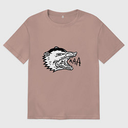 Мужская футболка оверсайз Орущий опоссум