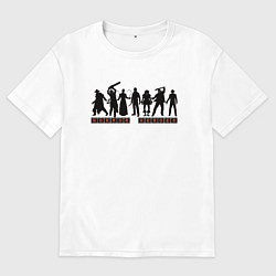 Футболка оверсайз мужская Герои кино-ужасов, цвет: белый