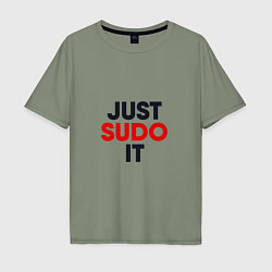 Футболка оверсайз мужская Just sudo, цвет: авокадо