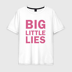 Футболка оверсайз мужская Big Little Lies logo, цвет: белый