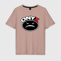 Мужская футболка оверсайз Onyx - black logo