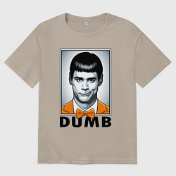 Футболка оверсайз мужская Dumb Jim, цвет: миндальный
