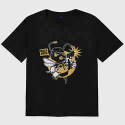 Футболка оверсайз мужская Wu - killa beez, цвет: черный