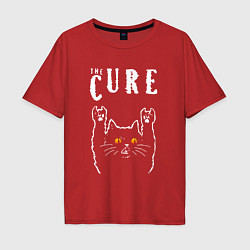 Мужская футболка оверсайз The Cure rock cat