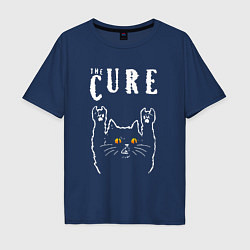 Мужская футболка оверсайз The Cure rock cat